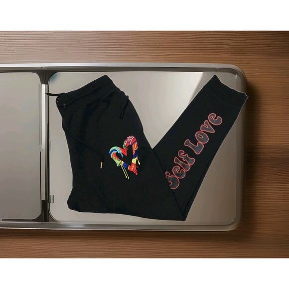 Civilized Brand Sweatpants Mens Raised By Bears Embroidered Joggers Size L - Picture 4 of 8